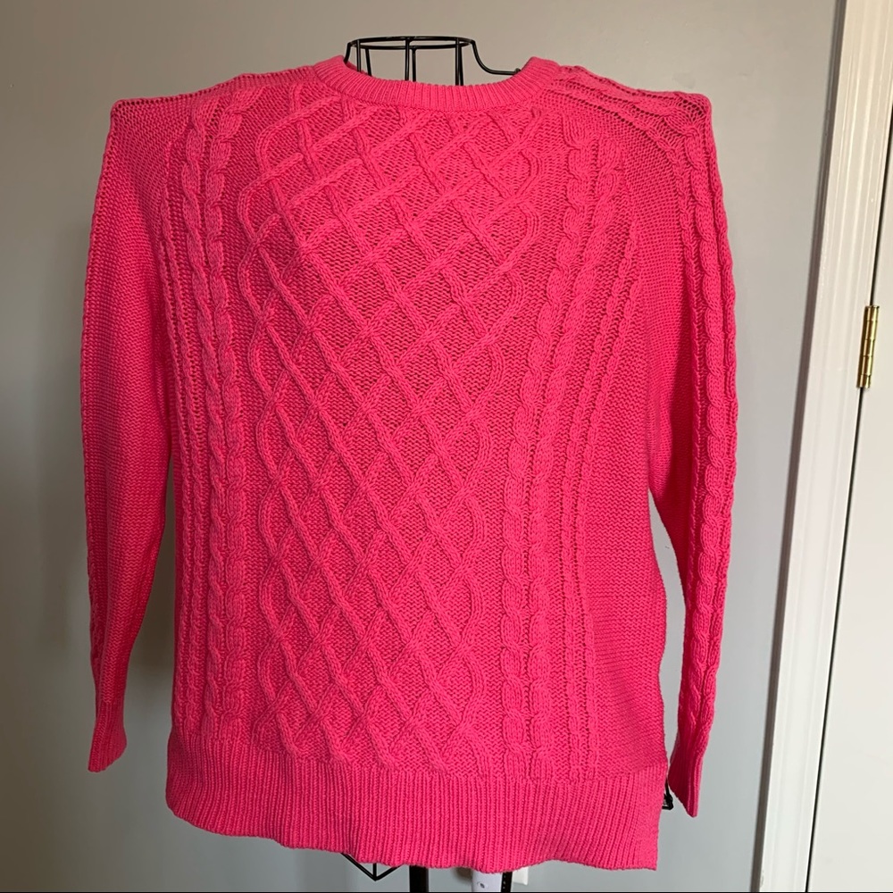 Textured Crew Neck Sweater